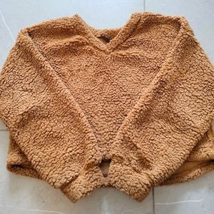 Shein Tan Fur Sweater